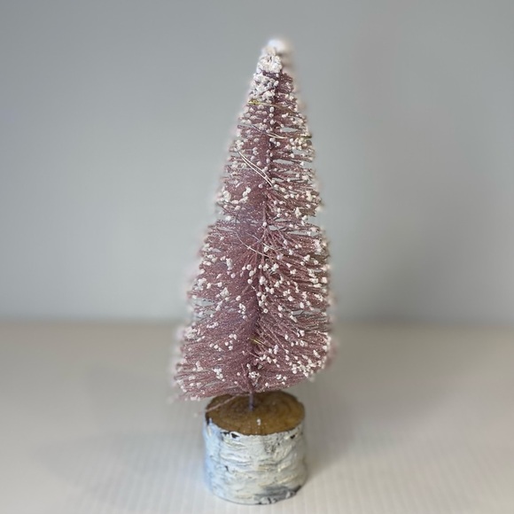 Cracker Barrel Light Up Christmas Bottle Brush Tree Pink - 1 In Box - Picture 7 of 12